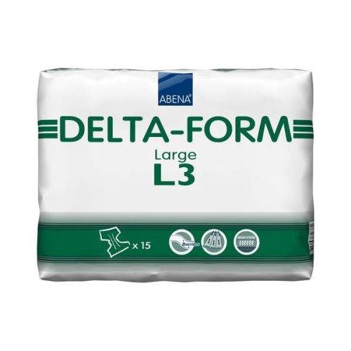 Scutece adulti delta-form l3, 8 picaturi, 15 buc