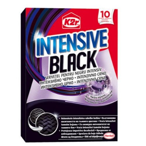 Servetele pentru negru intensiv - k2r intensive black, 10 servetele