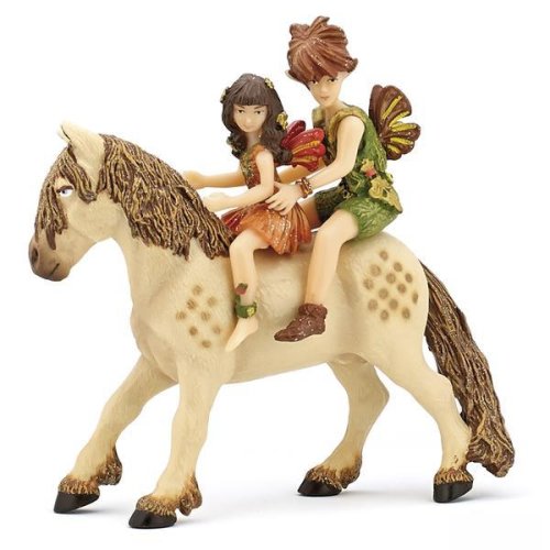 Set figurine papo - copii elf si ponei