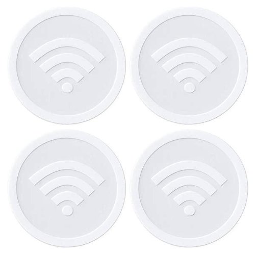 Set stickere, indicator, wifi gratuit, autocolant, 4 buc, 8x8 cm