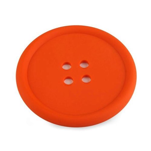 Suport din silicon pentru pahar / cana 9 cm, portocaliu