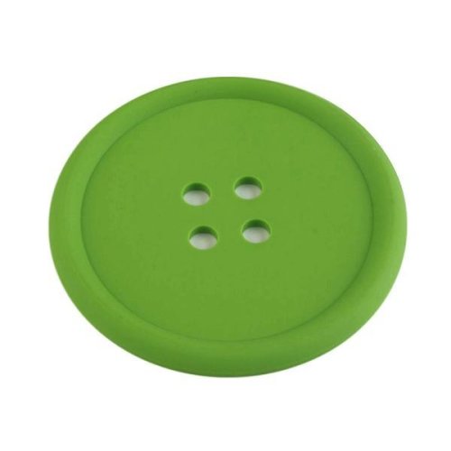 Suport din silicon pentru pahar / cana 9 cm, verde