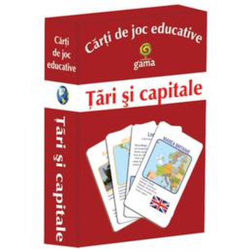 Tari si capitale - carti de joc educative, editura gama