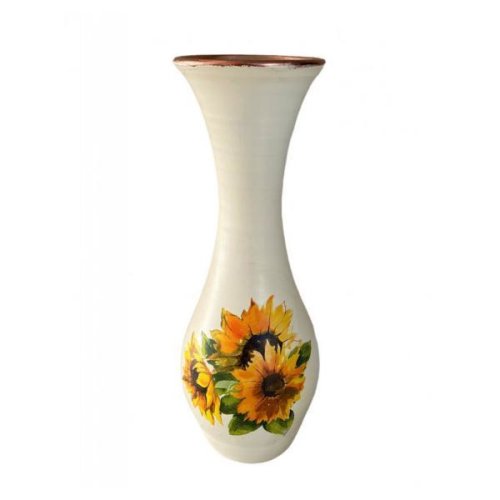 Vaza ceramica cu floarea soarelui 2 - ceramica martinescu