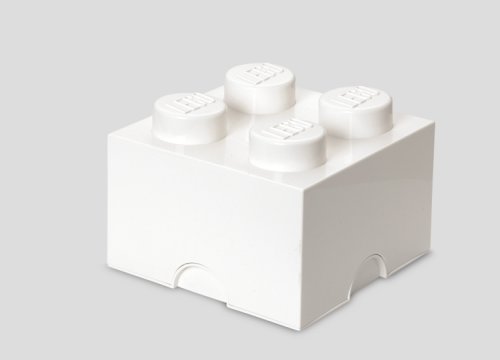 Cutie depozitare lego 2x2 alb