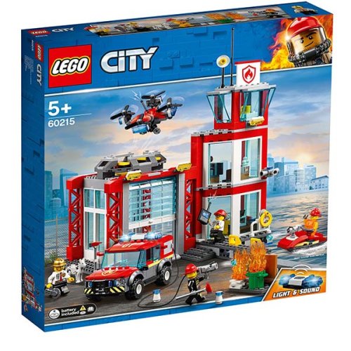 Lego® city fire statie de pompieri 60215 pentru 5+ ani