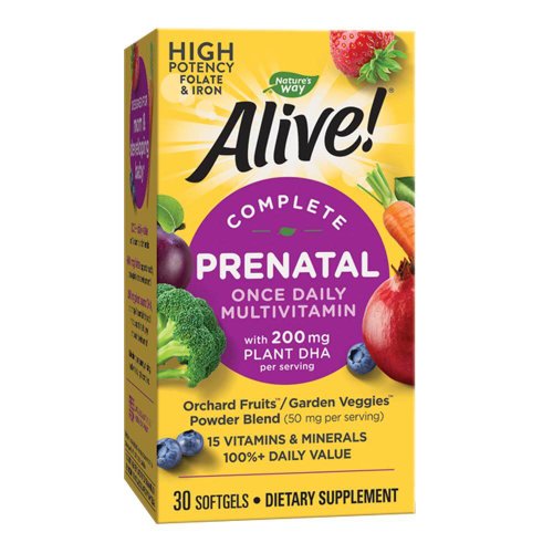 Alive! prenatal multi-vitamin 30 capsule moi, natural, secom