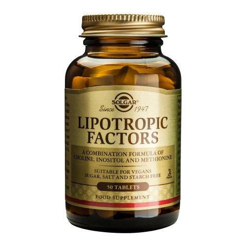 Lipotropic factors (factori lipotropici) 50 tablete solgar, natural