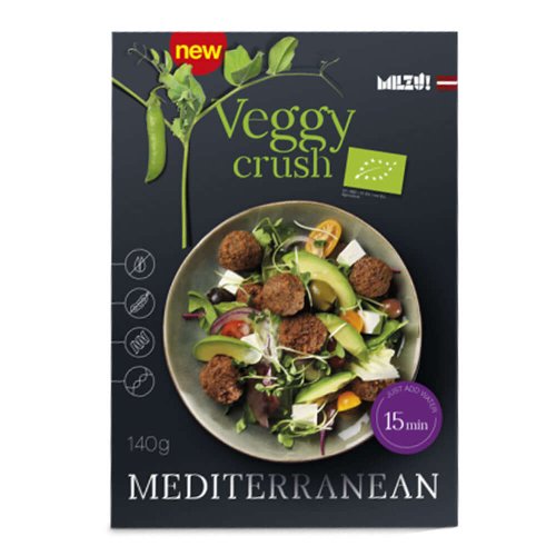 Mix mediteranean pentru chiftele, veggy crush, milzu, bio, 140g