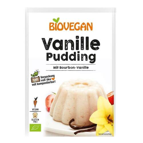 Pudra pentru budinca de vanilie fara gluten, biovegan, bio, 33 g