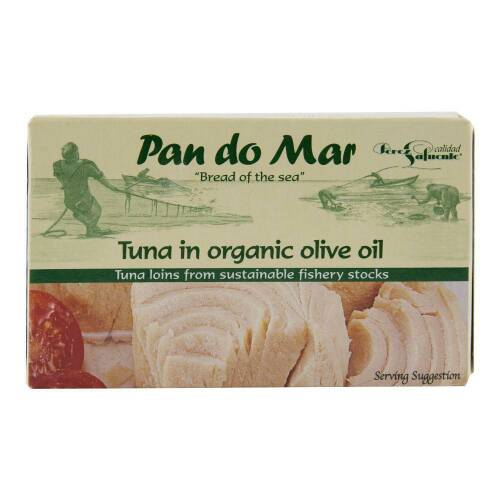 Ton in ulei ecologic de masline pan do mar, 120 g