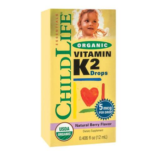 Vitamina k2 (copii) 15 mcg childlife essentials, 7,5 ml, natural, secom