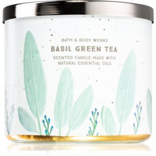 Bath & body works basil green tea lumânare parfumată