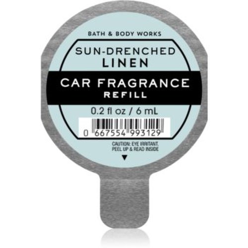 Bath & body works sun-drenched linen parfum pentru masina refil