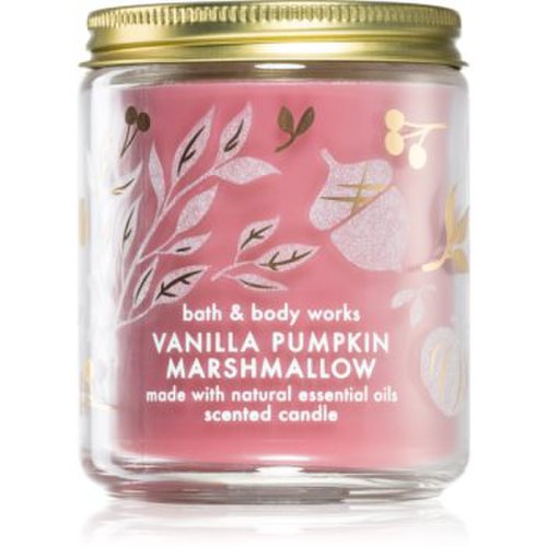Bath & body works vanilla pumpkin marshmallow lumânare parfumată
