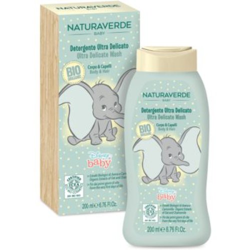 Disney naturaverde baby ultra delicate wash 2 in 1 gel de dus si sampon pentru nou-nascuti si copii