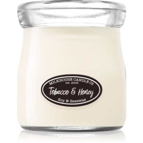 Milkhouse candle co. creamery tobacco & honey lumânare parfumată cream jar