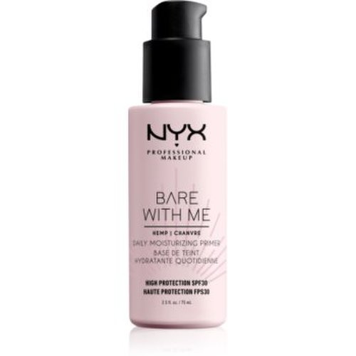 Nyx professional makeup bare with me hemp spf 30 daily moisturizing primer baza hidratantă de machiaj spf 30