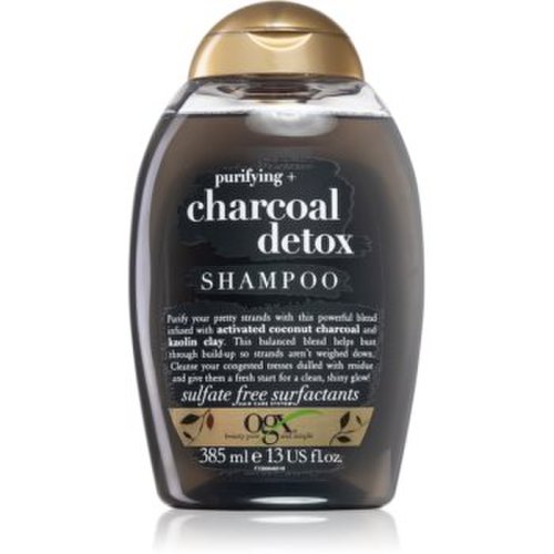 Ogx charcoal detox sampon pentru curatare pentru par deteriorat