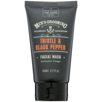 Scottish fine soaps men’s grooming thistle & black pepper gel facial de curatare