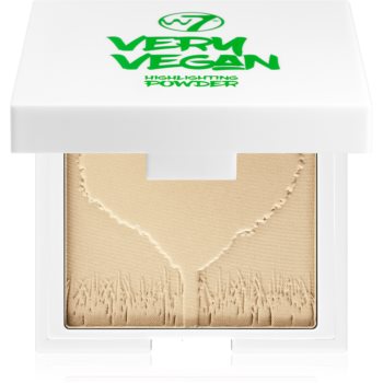 W7 cosmetics very vegan pudra compacta ce ofera luminozitate
