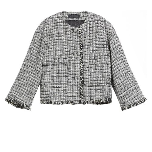 Basco tweed-effect fabric jacket 38