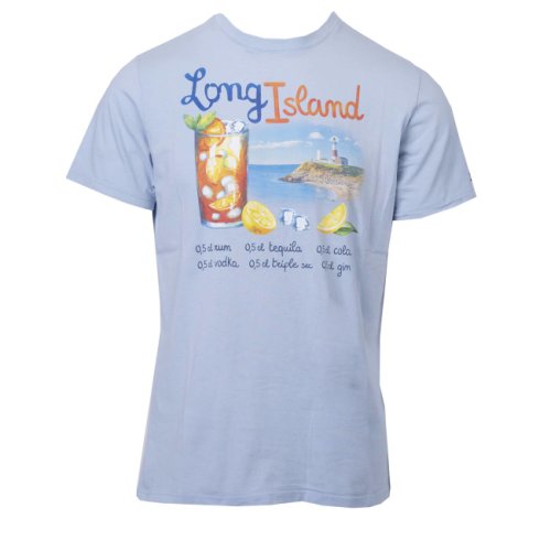 Jack printed t-shirt fade dyed island long l