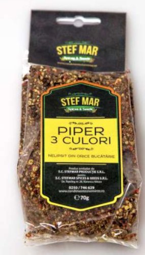 Piper 3 culori maruntit, 70g - stefmar