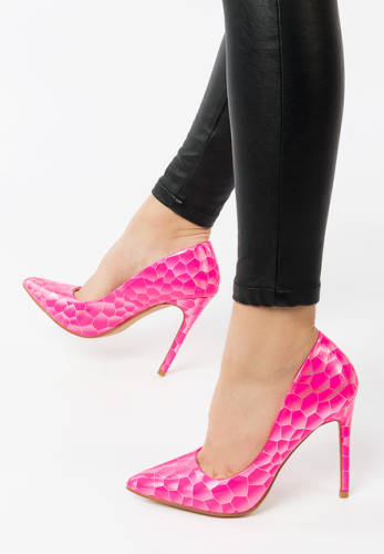 Pantofi stiletto sirelori roz