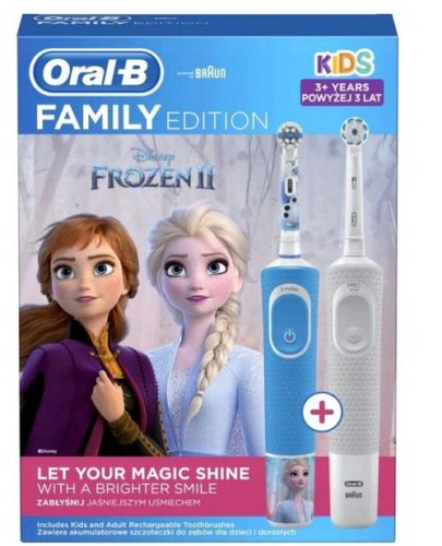 Periuta de dinti electrica oral-b family pack vitality 100 + kids 3+ frozen ii