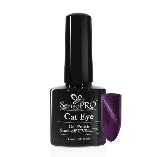 Oja semipermanenta cat eye sensopro 10ml - #049 purple plum