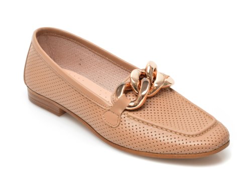 Pantofi flavia passini maro, 8798, din piele naturala