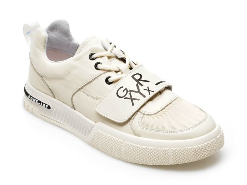 Pantofi sport gryxx albi, 908, din piele naturala