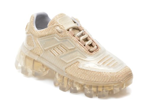 Pantofi sport gryxx aurii, mo12550, din material textil