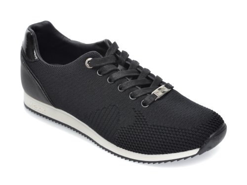 Pantofi sport mexx negri, k0181, din material textil si piele ecologica