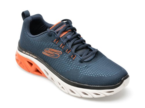 Pantofi sport skechers bleumarin, glide-step sport, din material textil