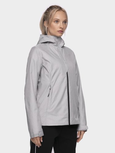 Jachetă de oraș pentru femei kud302 - gri melanj