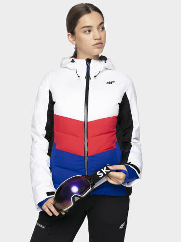 Jachetă de schi pentru femei kudn201 - alb 