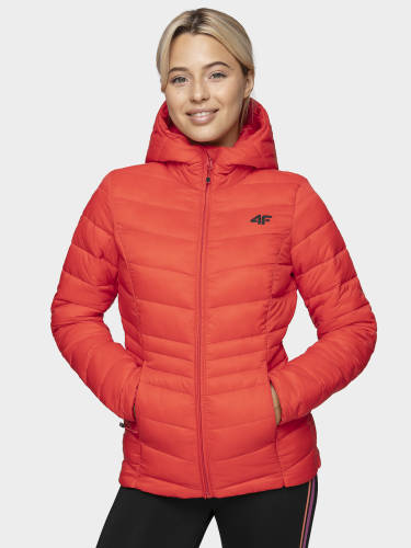 Jachetă din puf pentru femei kudp301 - portocaliu