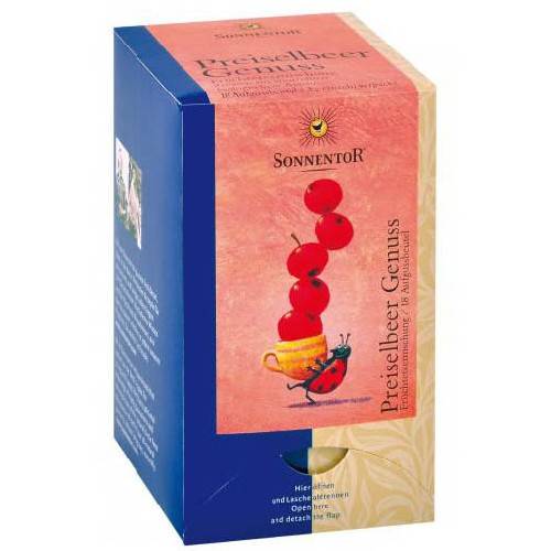 Ceai de fructe cu merisoare (afine rosii) eco 18plic sonnentor