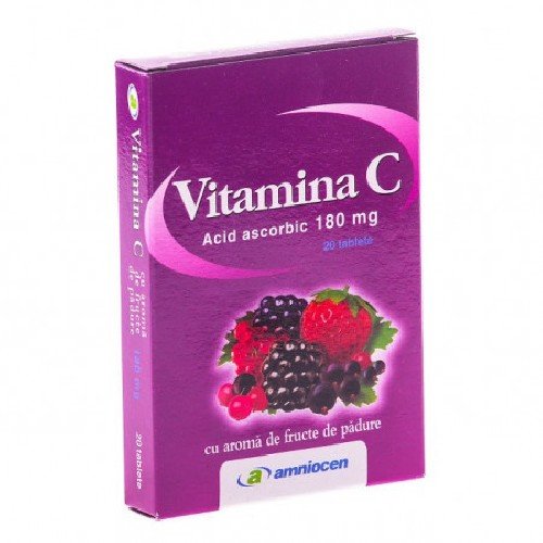 Vitamina c fruncte de padure 20cpr amniocen 
