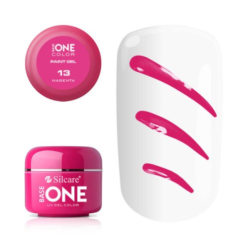 Gel uv color base one silcare paint magenta 13