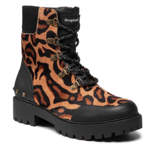 Botine desigual - shoes biker leopard 21wstl02 6007