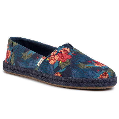 Espadrile toms - classic 10015050 navy tropical