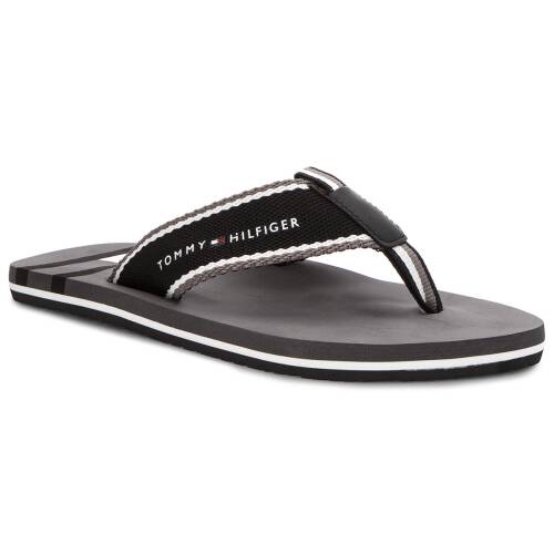 Flip flop tommy hilfiger - corporate flag beach sandal fm0fm01605 black 990