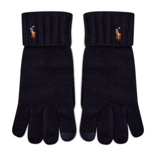 Mănuși pentru bărbați polo ralph lauren - signature merino 449777692002 blue