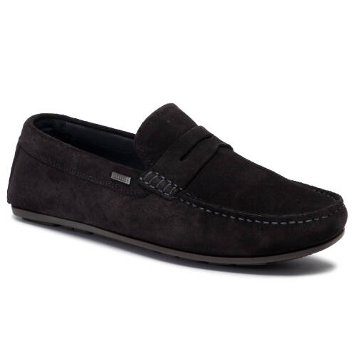 Mocasini tommy hilfiger - classic suede penny loafer fm0fm02109 midnight 403