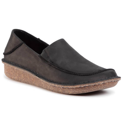 Pantofi clarks - funny go 261475604 black leather