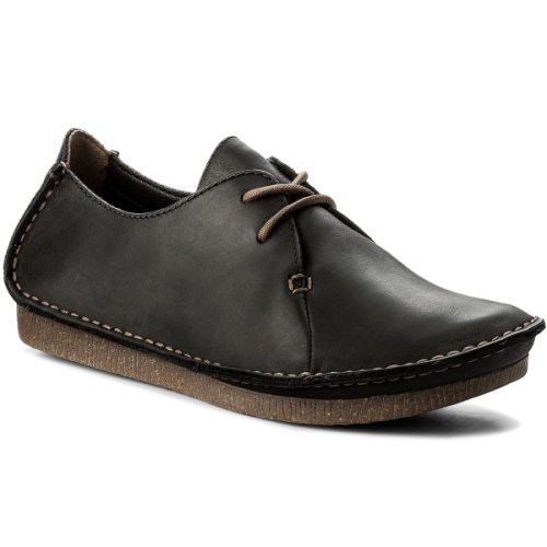 Pantofi clarks - janey mae 261114284 black leather
