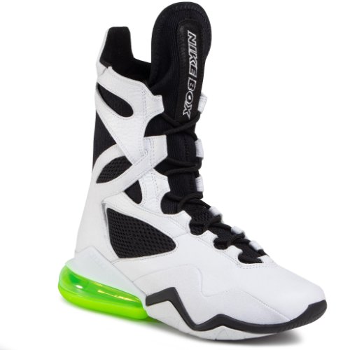Pantofi nike - air max box at9729 103 white/black/electric green